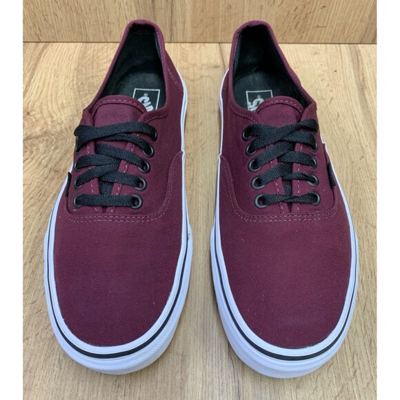 Vans Authentic Burgundy Canvas Sneakers Men\'s Size 10 Classic Lace Up Shoes main image 10